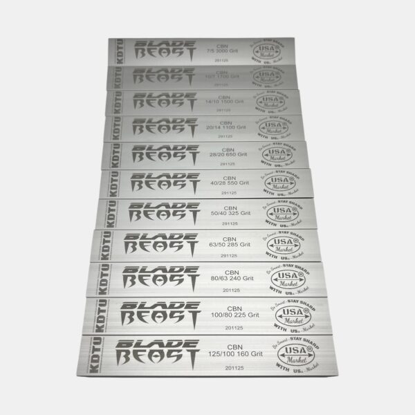 BLADE BEAST (Silver) — Metal Bond Sharpening Stone 1″ x 6″ (25mm x 150mm)
