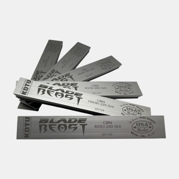 BLADE BEAST (Silver) — Metal Bond Sharpening Stone 1″ x 6″ (25mm x 150mm)