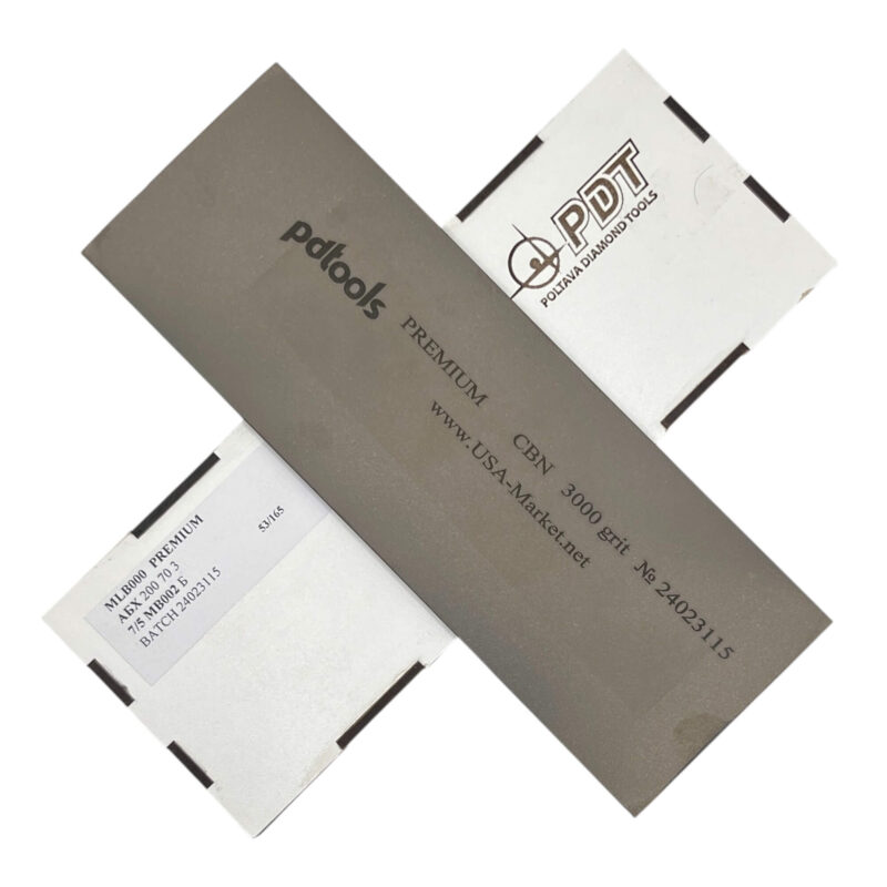 CBN-Bench-Stone-img1 PDT Premium CBN Bench – Stone Only – (Metal Bond) 3″ x 8″ (70 mm x 200 mm)