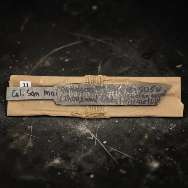 California San Mai Steel #11 – Hand-Forged Vanadis 10 Core | 64 Layer Stainless Damascus Knife Blank