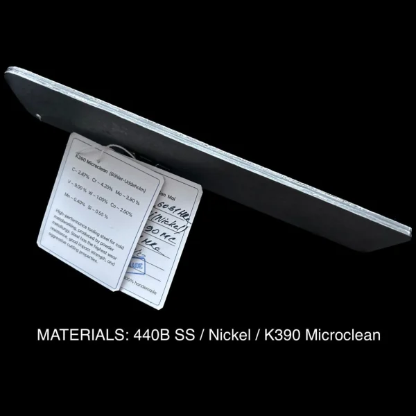 2 Californian San Mai K390 Microclean Billet – Cryo Treated Core Steel